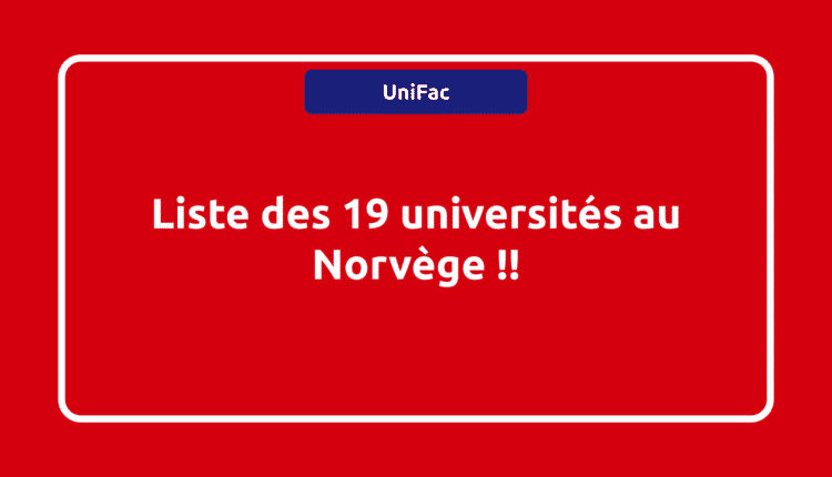 Universités au Norvège