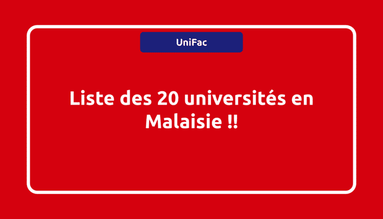 Universités en Malaisie