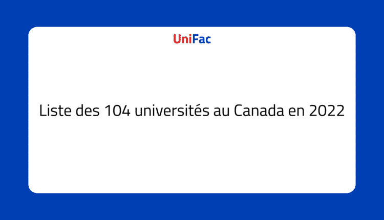 universités au canada
