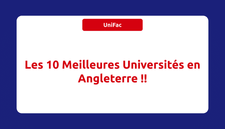 Meilleures Universités en Angleterre