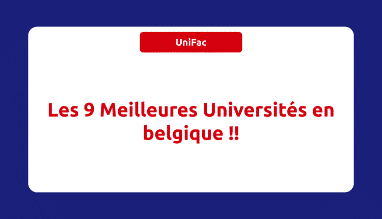Meilleures Universités en belgique