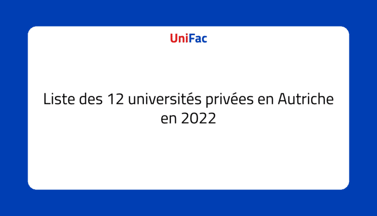 universités privées en Autriche