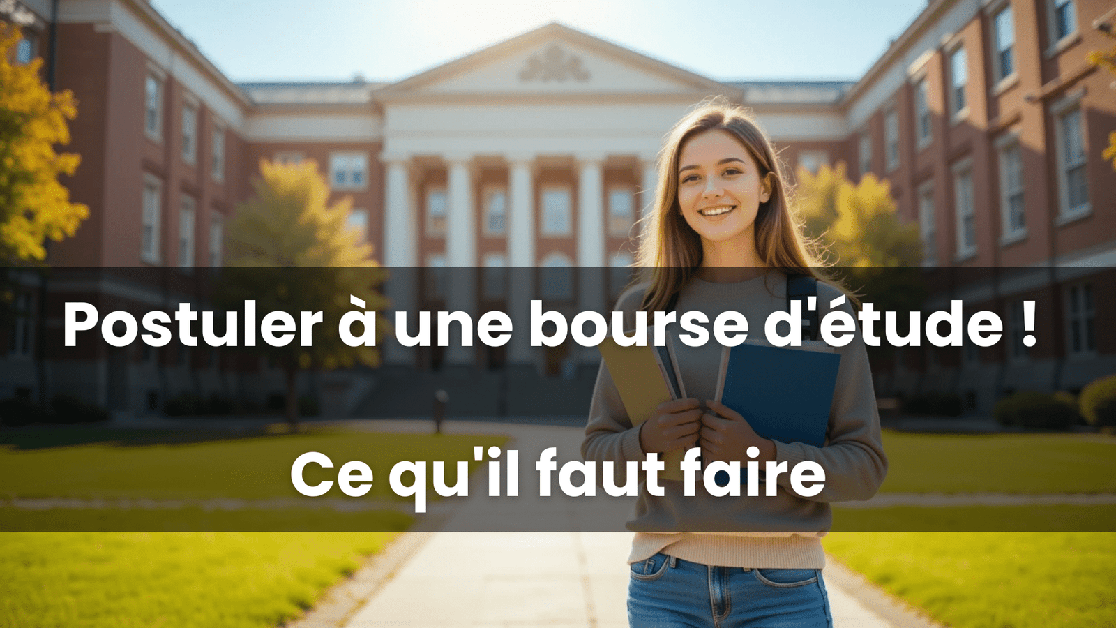 Postuler à une bourse d'étude